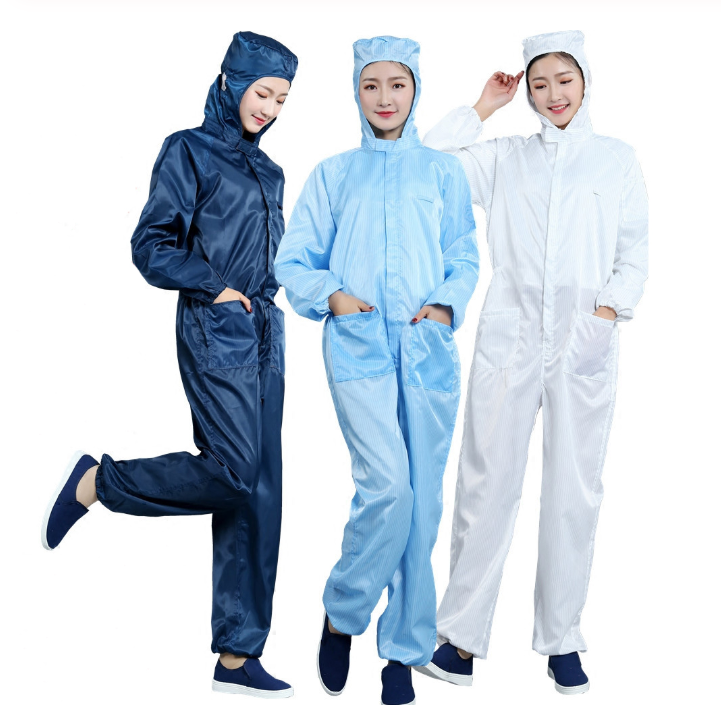 Buy AntiStatic Coveralls Clothing Cleanroom Dustproof Suit Clean