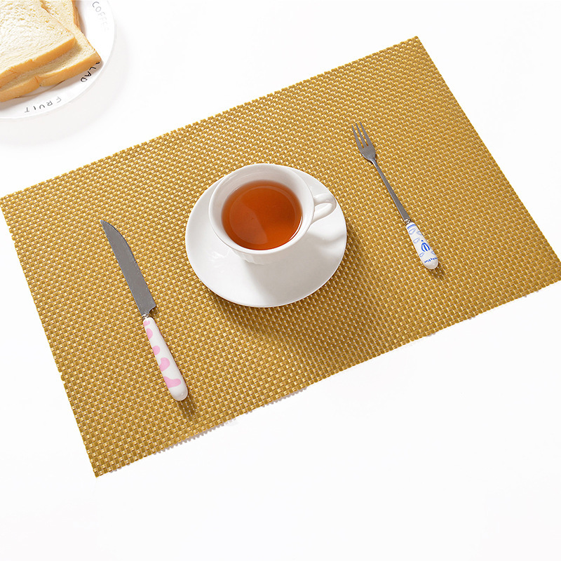 Buy MEYA HOME 4 Pack Longport Woven Vinyl Placemat,Tweed Woven Vinyl