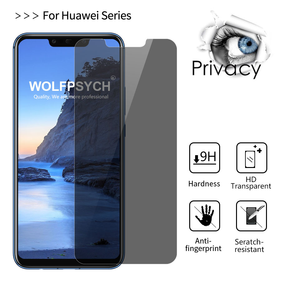 Buy 9H Privacy Anti Spy Tempered Glass Screen Protector For Huawei