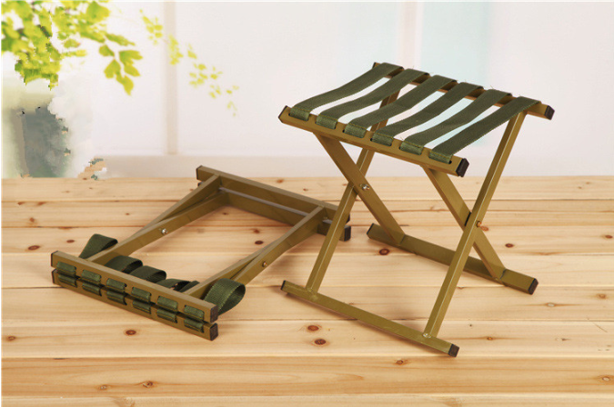 small metal folding stool