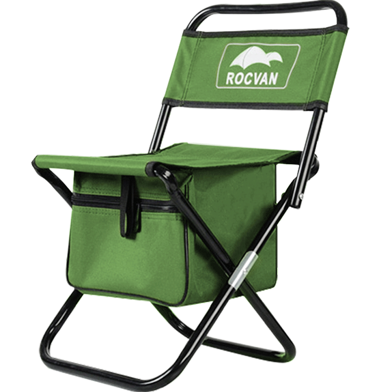 portable folding stool with back