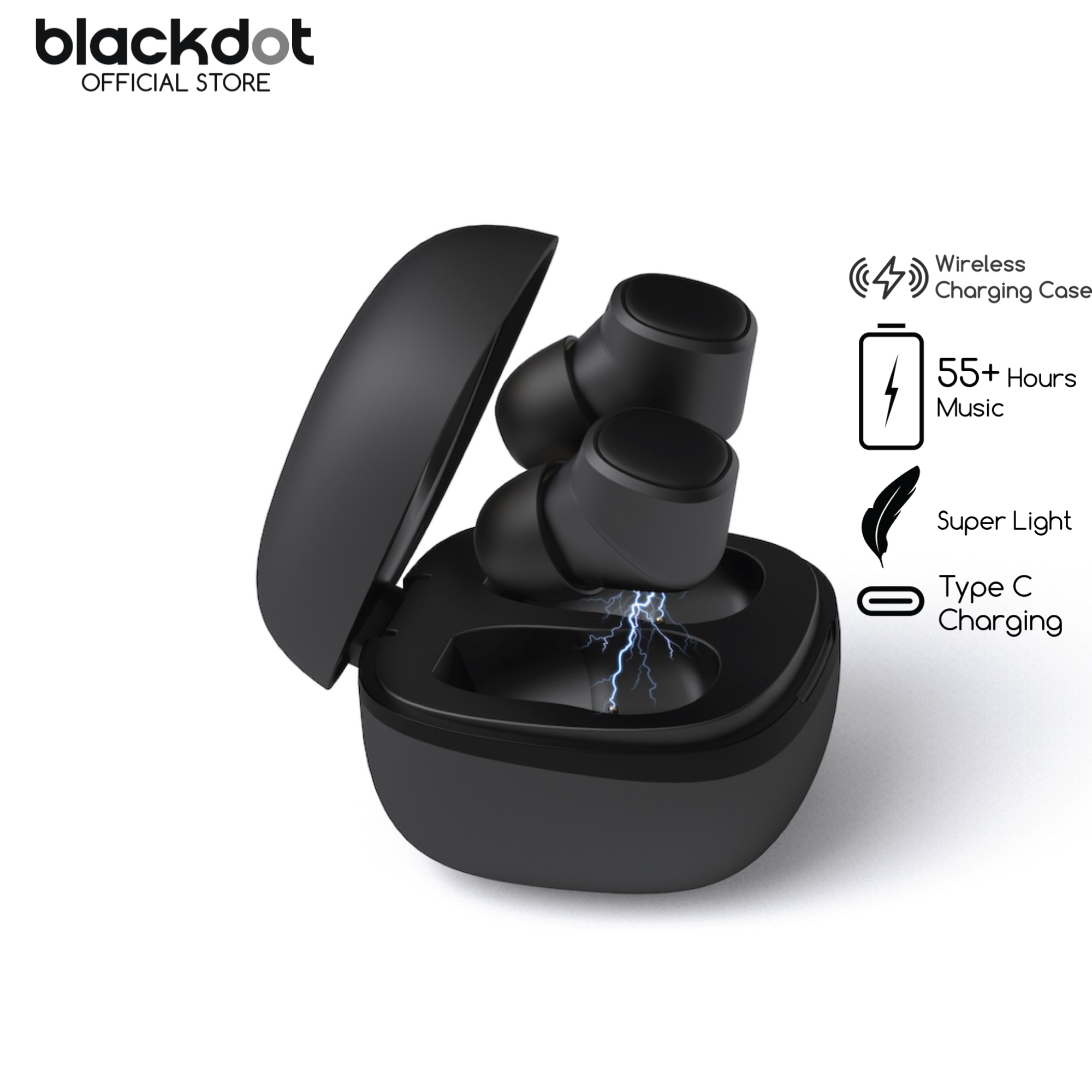 Buy Blackdot Pro 2 Wireless Earbuds Wireless Charging Type C